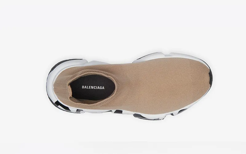 Balenciaga Speed Trainers Graffiti Beige