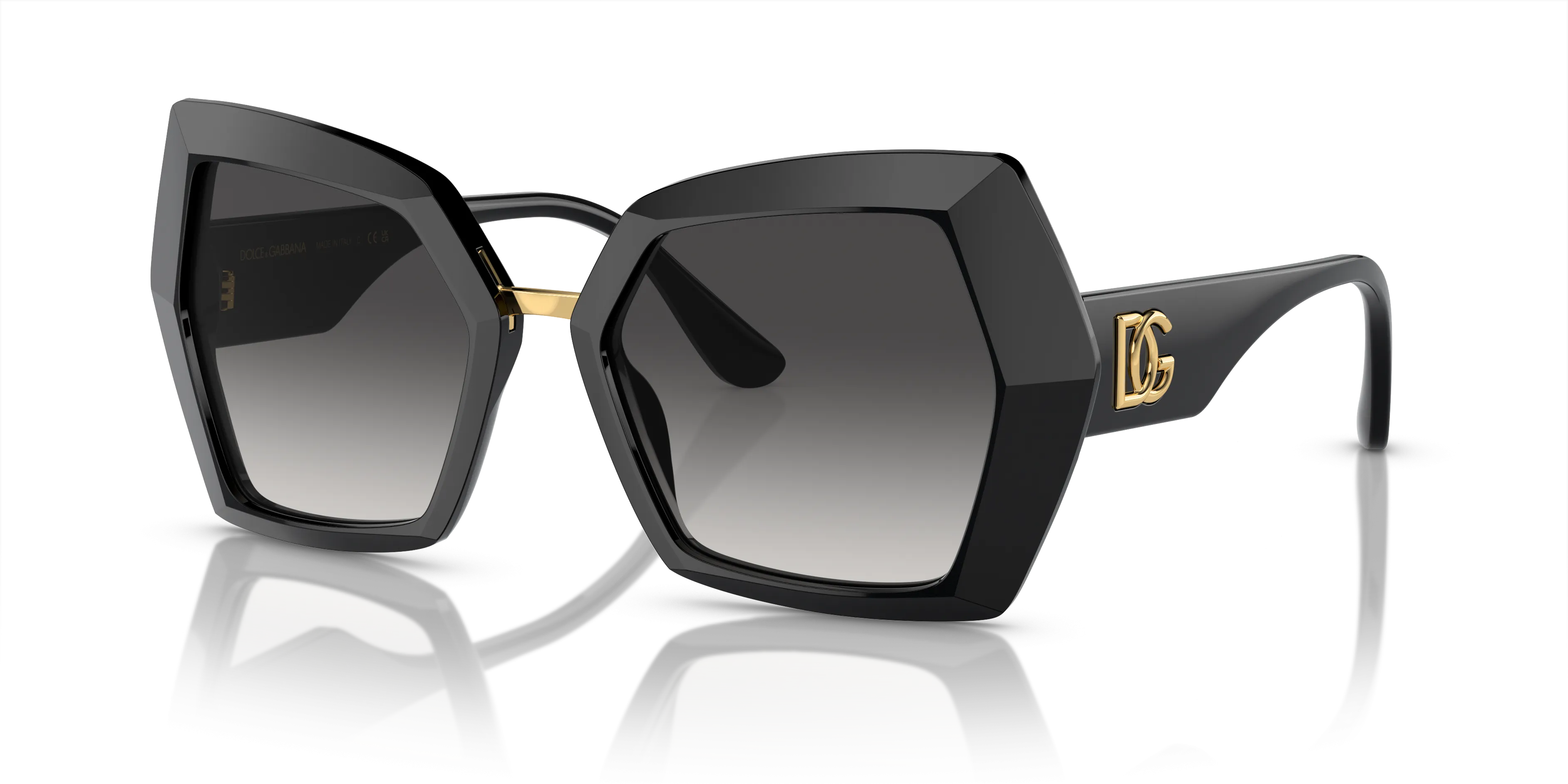 DOLCE&GABBANA DG4377 S (54  19)  WITH GRIJS LENSES AND ZWART FRAME