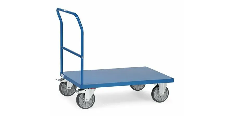 DUWBEUGELWAGEN  PLAATSTAAL GELIJK LAADVLAK 1000 X 700 MM
