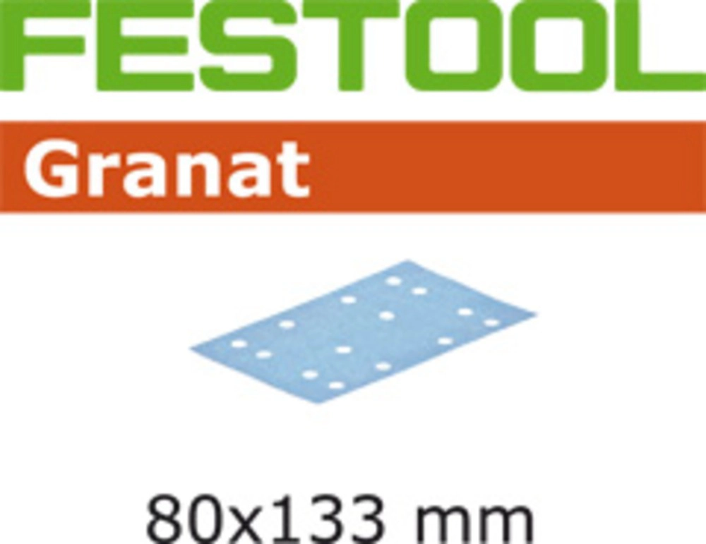 Festool Granat Schuurstrook STF 80x133 P400 GR/100, 100 stuks
