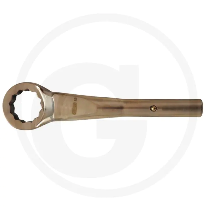 KS TOOLS BRONZE ZUGRINGSCHLüSSEL 1.13/16"  FLANKTRACTIONPROFIL  75° GEKRöPFT  66X67X270MM