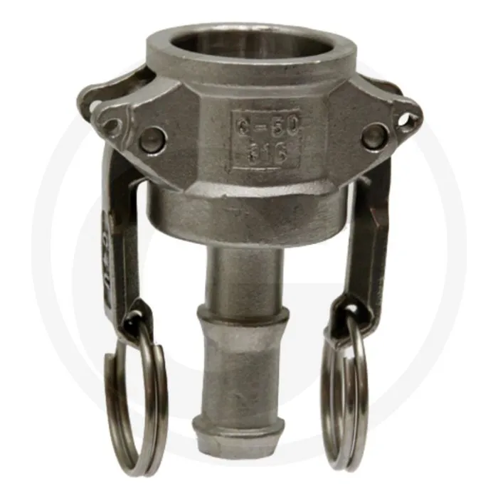 MDEEL TYPE: C ROESTVRIJSTAAL NW 5 127MM 7 BAR CAMLOCK COMPATIBEL