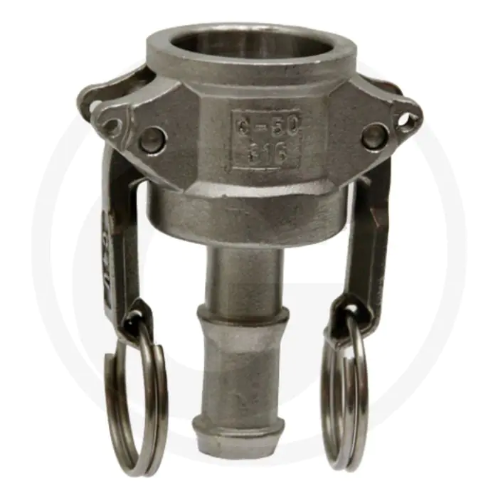 M-deel type: c roestvrijstaal nw 5 127mm 7 bar camlock compatibel