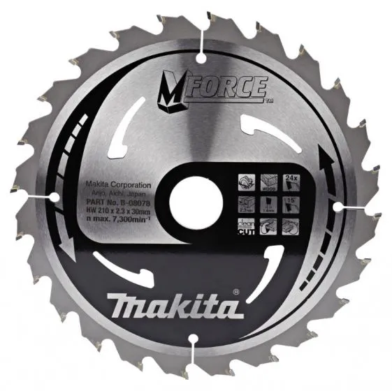 MAKITA B08078 ZAAGBLAD HOUT  210X30X1,4MM
