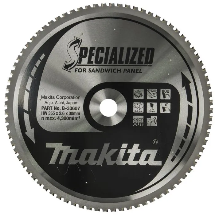 MAKITA B33607 CIRKELZAAGBLAD SANDWICHPANEEL