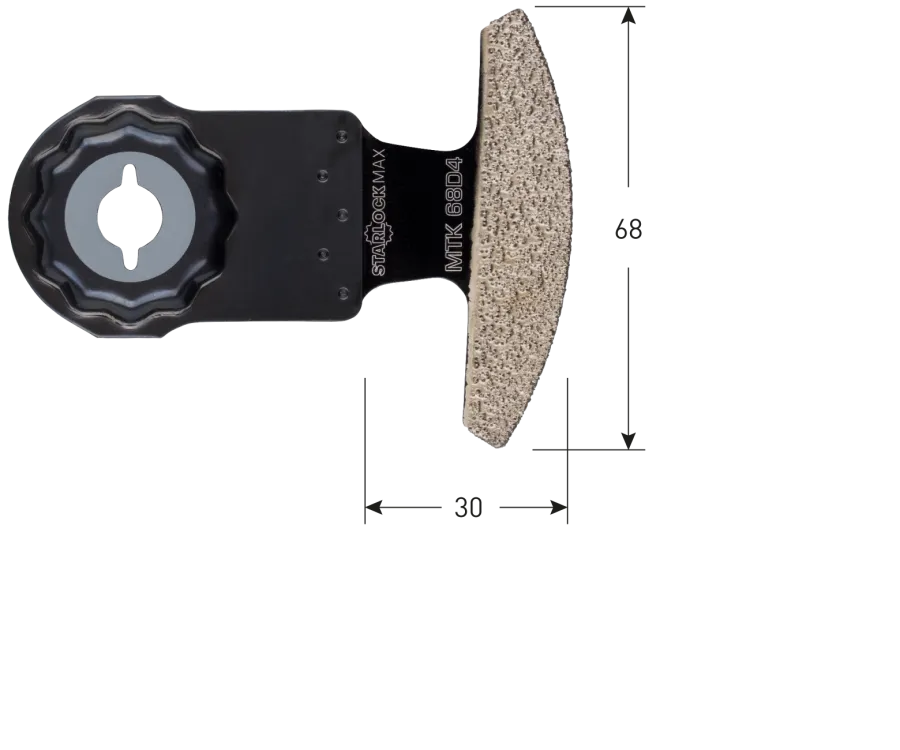ROTEC STARLOCK INVALZAAGBLAD DIAMANTRIFF SEGMENTZAAGBLAD   TYPE MTK 68D4